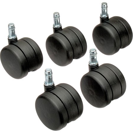GLOBAL INDUSTRIAL Interion 60mm Casters, 5 Per Set RP2025